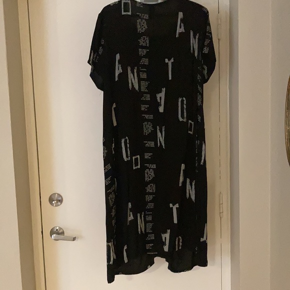 Beachy Text-Printed, Midi-length Dress, w/ Pockets - Picture 1 of 8